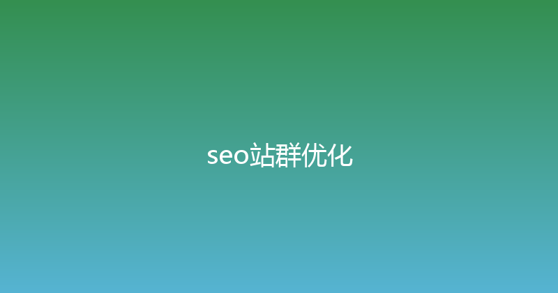 seo站群优化 封面图